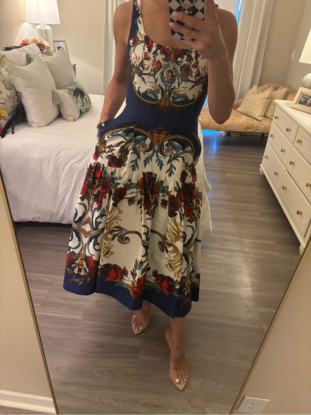 Alice + Olivia Diana Dress | Gilded Rose | Size 4 | NWT - Picture 3 of 8